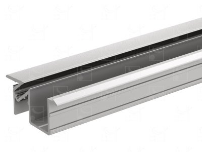 Anodised aluminium profile - 6 m