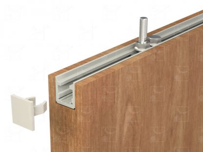 Fitting kit flush-mounted in timber panels