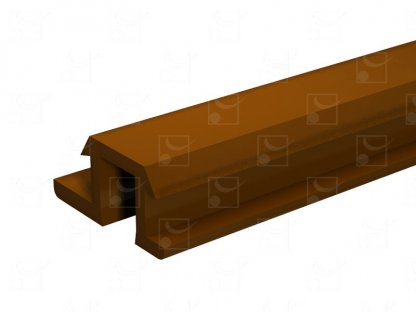 Rail PVC marron – 2 m
