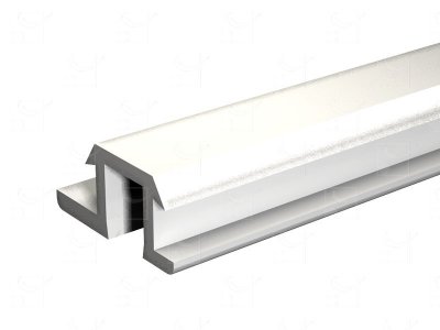 Rail PVC blanc - 2 m