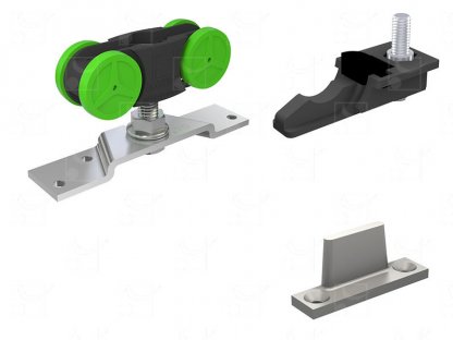 Complete gear without track for doors up to 40 kg