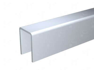 Aluminium U-profile - 3 m