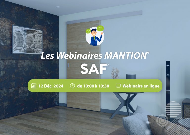 Participez à notre webinaire et découvrez notre gamme de systèmes coulissants pour portes d’intérieur