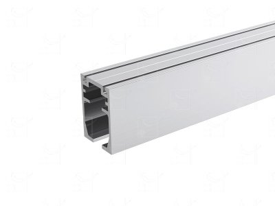 Rail aluminium brut - 6 m