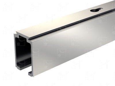 Rail aluminium anodisé - 6 m