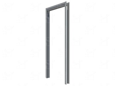 Kit d'habillage en MDF pour porte en bois 730 x 2040 mm ou 830 x 2040 mm