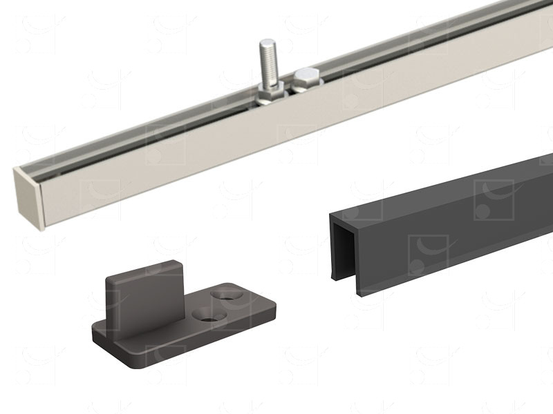 Kit de fixation encastré pour porte en bois Kit de fixation encastré pour porte en bois
