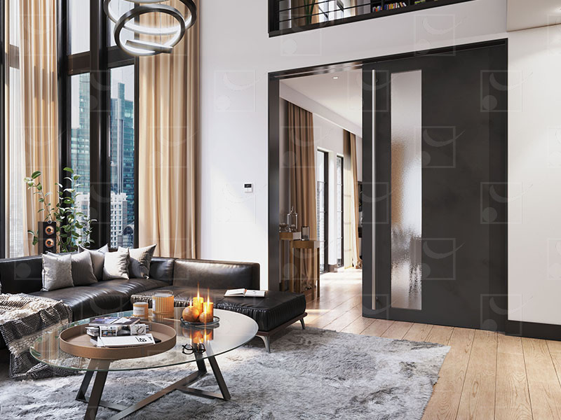 SAF-200 – Système coulissant haut de gamme SAF avec amortisseur pour portes jusqu’à 200 kg